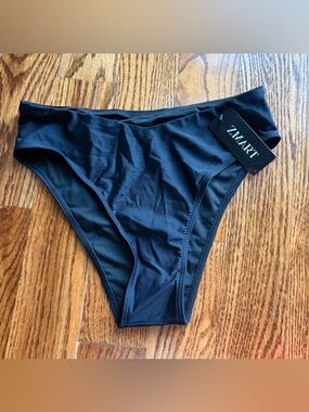 Zmart Black High-Cut Bikini Bottom only